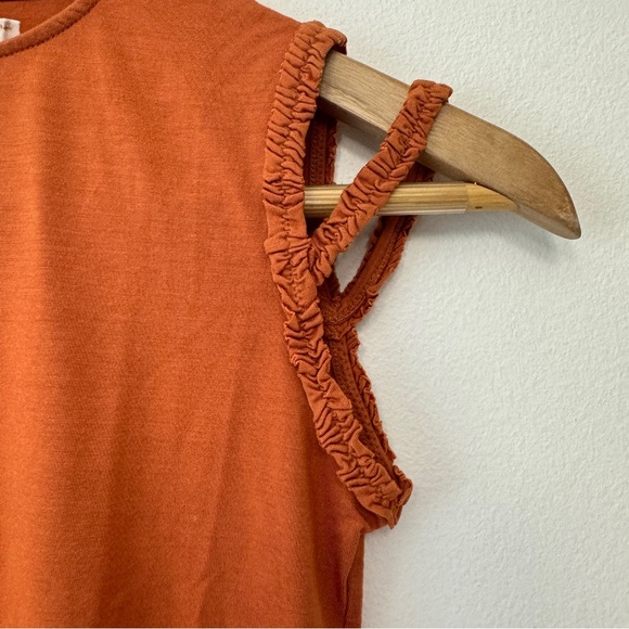 Valentino Roma Classic Orange Hue Tank Top Size XS - Picture 2 of 7